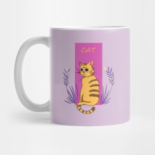 Cute Ginger Cat Bored Again Today Mug